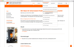 responsive Internetseite für einen Kunden aus dem Bereich Schornstein- und Kaminbau, www.schornstein-begemann.de